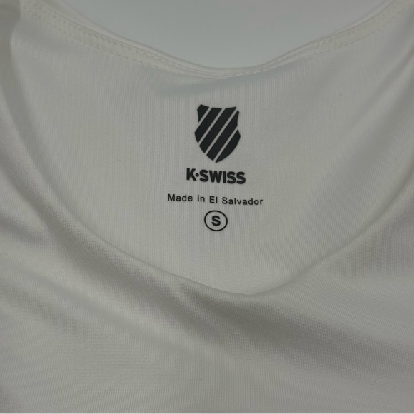 NWT K-Swiss Women's Colorblock SPF 50+ White Angel Tank Top Built in Bra Small - Picture 4 of 10